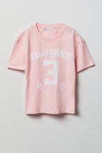 T-shirt à imprimé Los Angeles pour fille