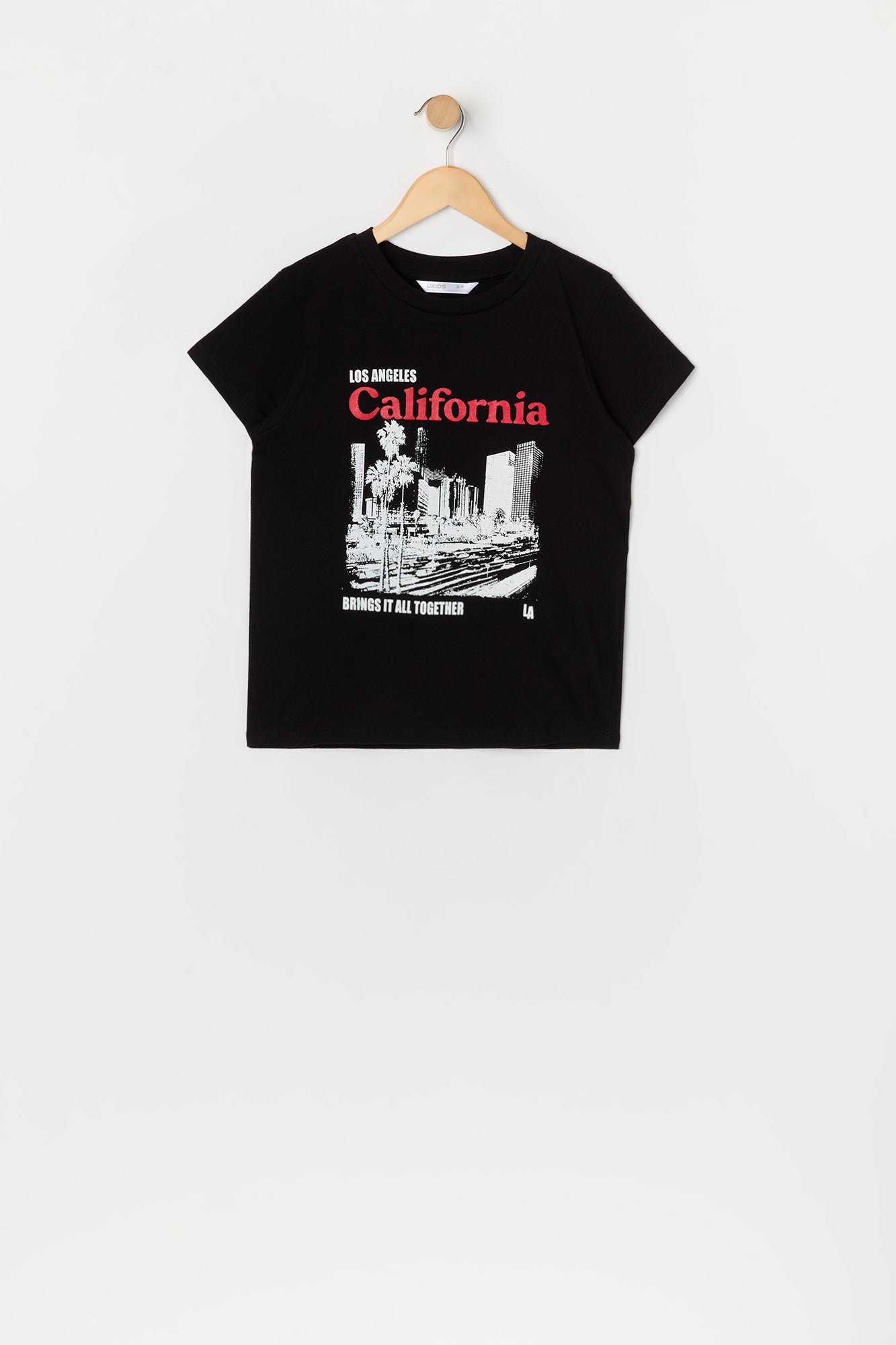 T-shirt à imprimé LA California pour fille