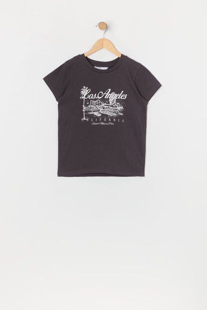 T-shirt à imprimé Los Angeles pour fille