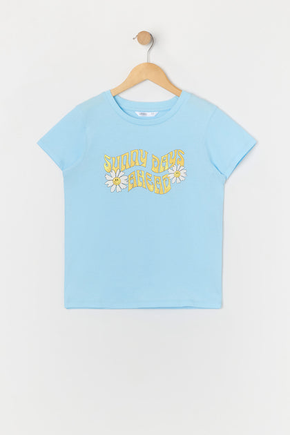 T-shirt à imprimé Sunny Days pour fille