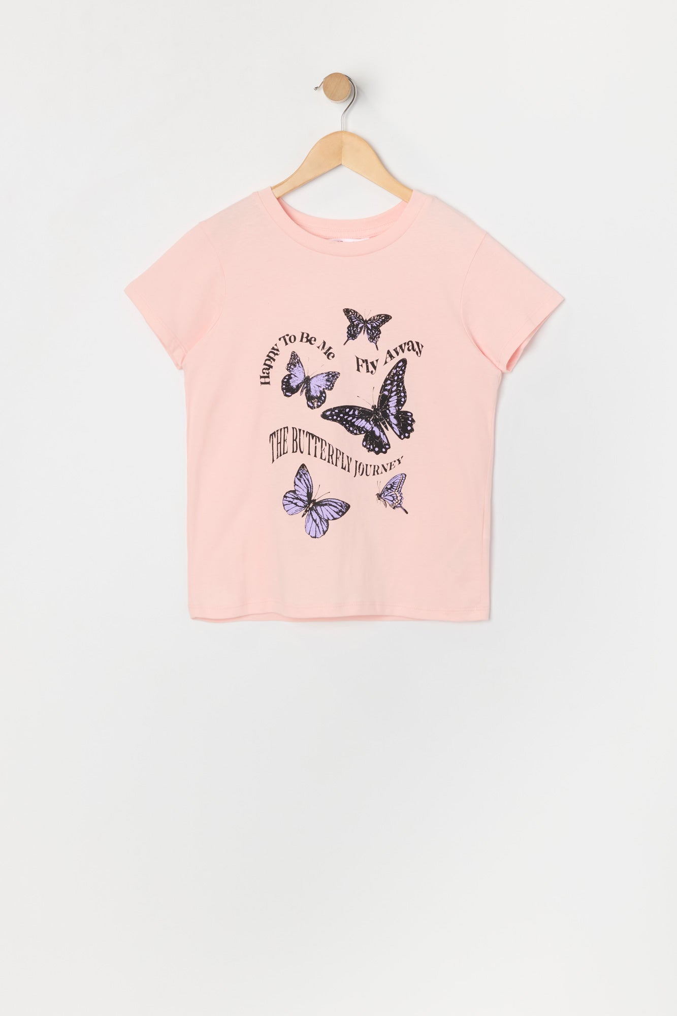 Girls Butterfly Journey Graphic T-Shirt