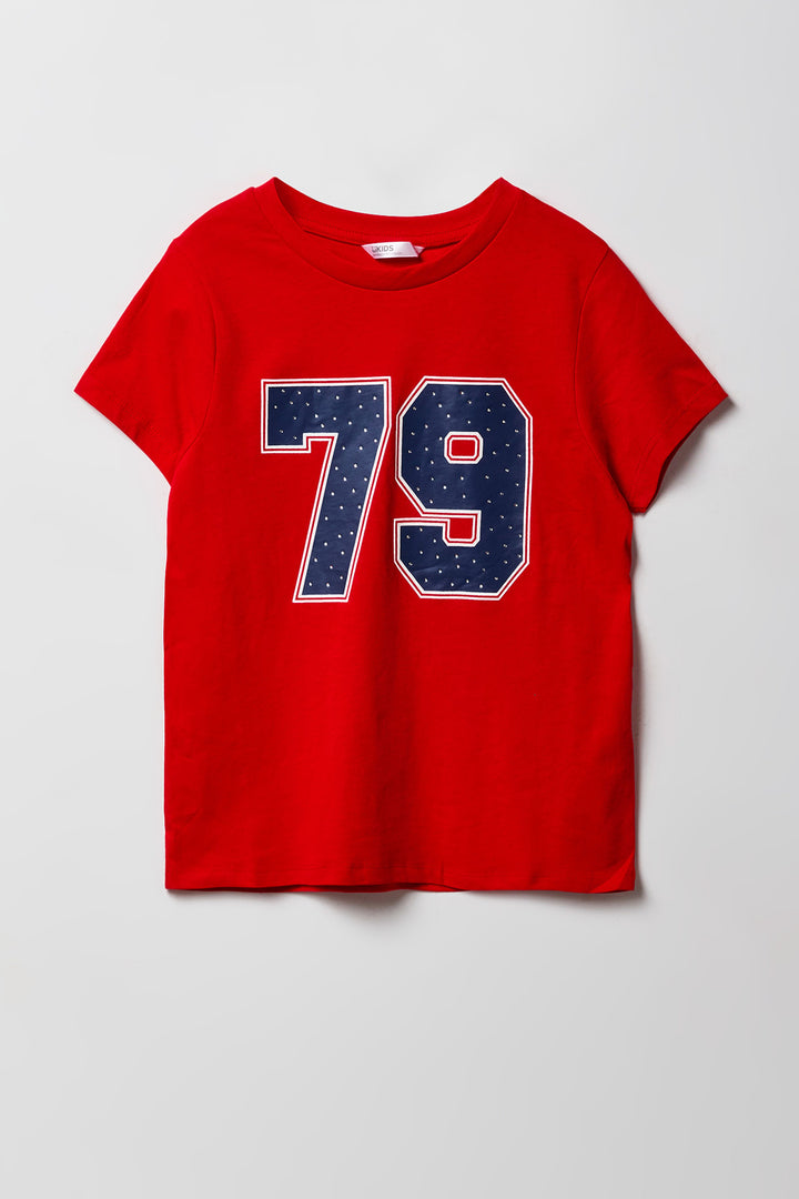 Girls Sporty Graphic T-Shirt