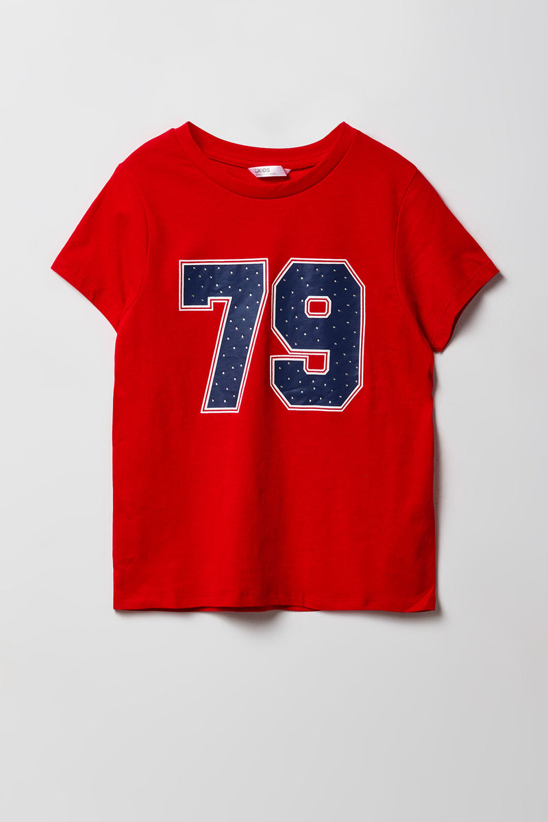 Girls Sporty Graphic T-Shirt