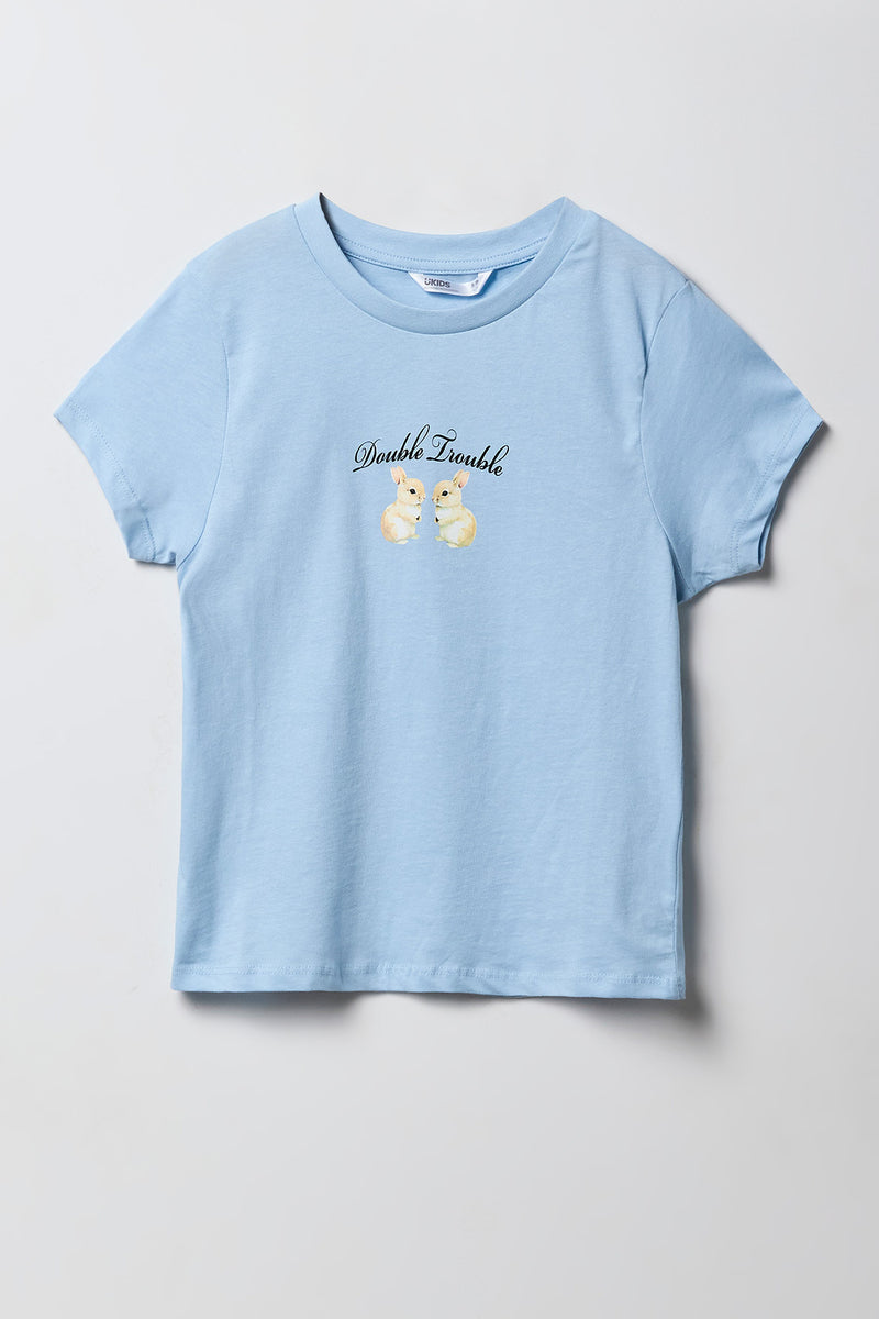 Girls Double Trouble Graphic T-Shirt