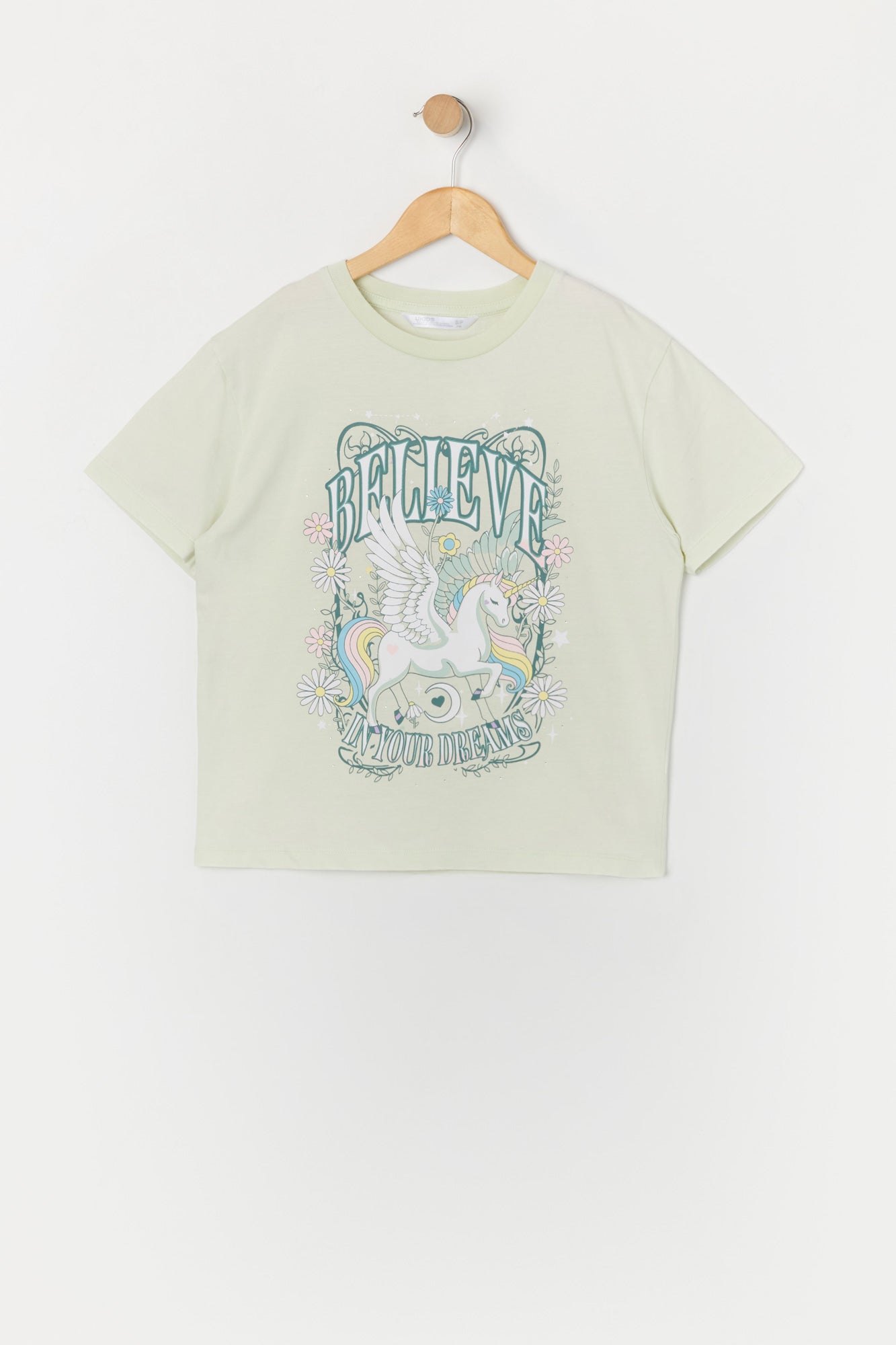 T-shirt à imprimé Believe Your Dreams pour fille