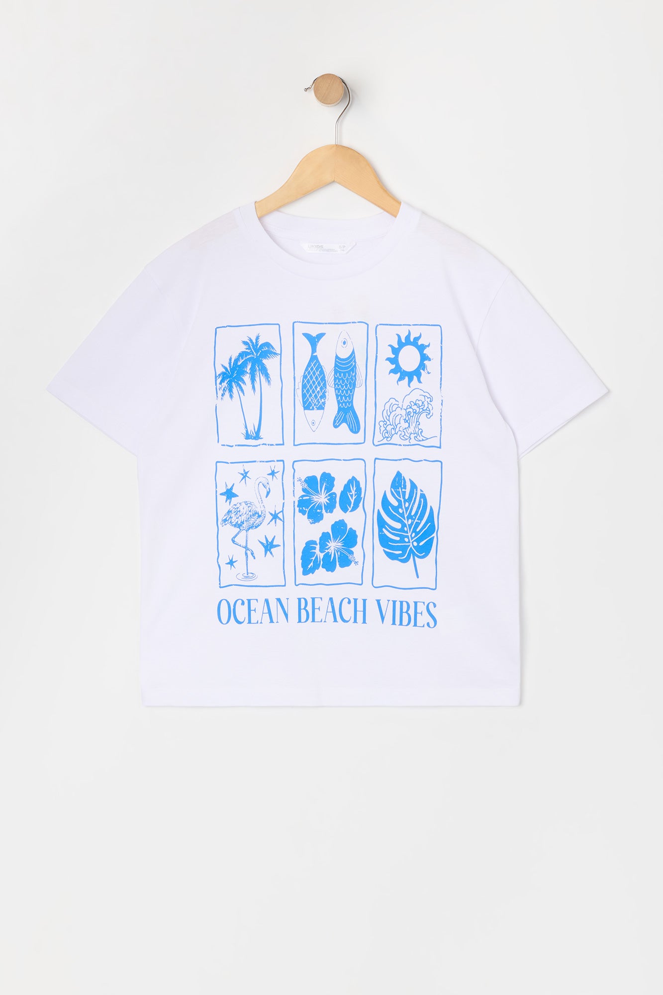 T-shirt à imprimé Ocean Beach Vibes pour fille