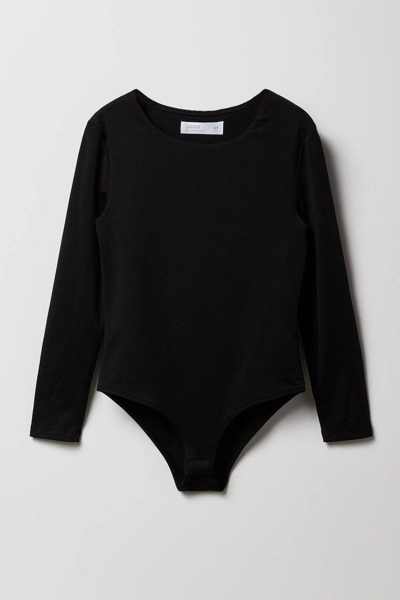 Maillot lisse à manche longue pour filles