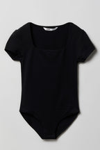 Girls Contour Square Neckline Bodysuit