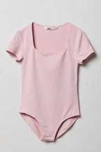 Girls Contour Square Neckline Bodysuit