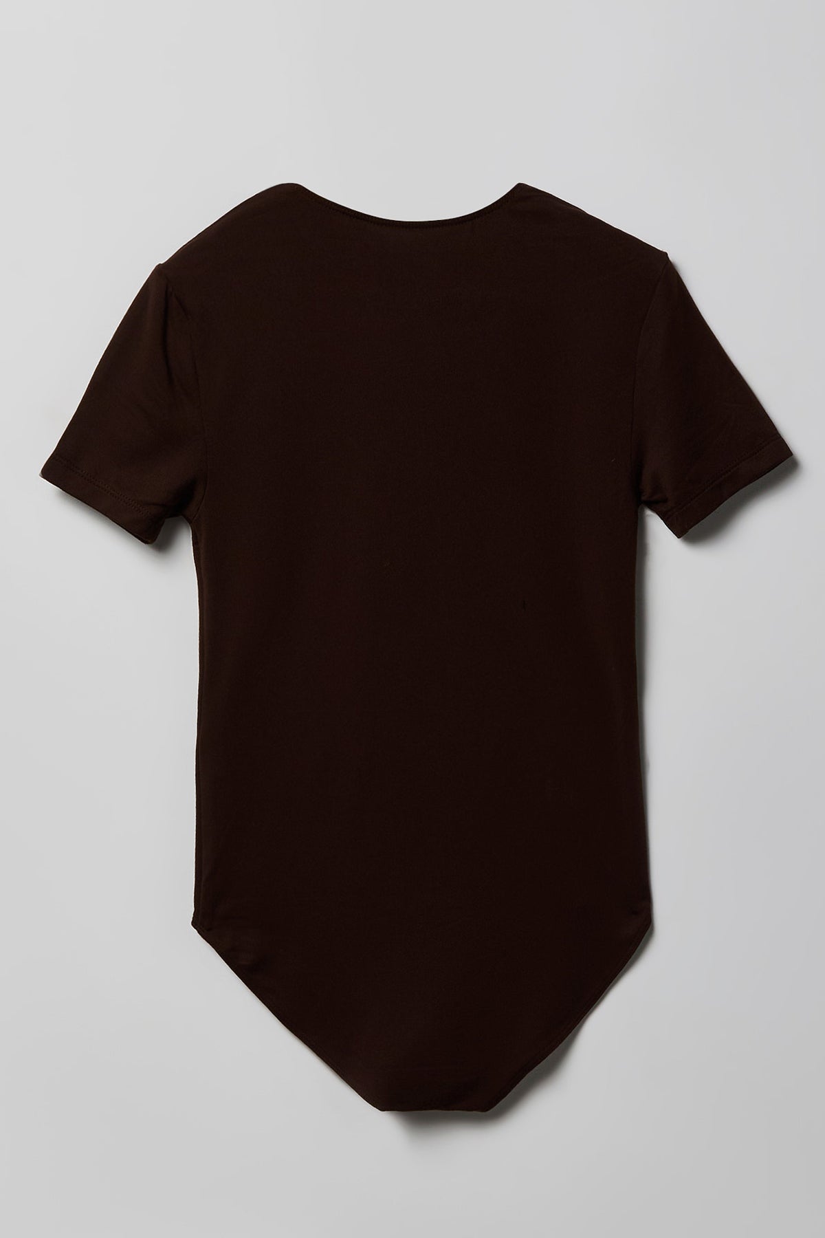 Alt View 2. Girls Contour Crew Neck Bodysuit - Brown