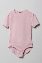 Maillot ras du cou profilé pour fille