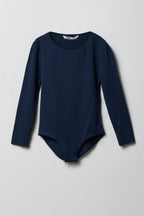 Girls Contour Crewneck Long Sleeve Bodysuit