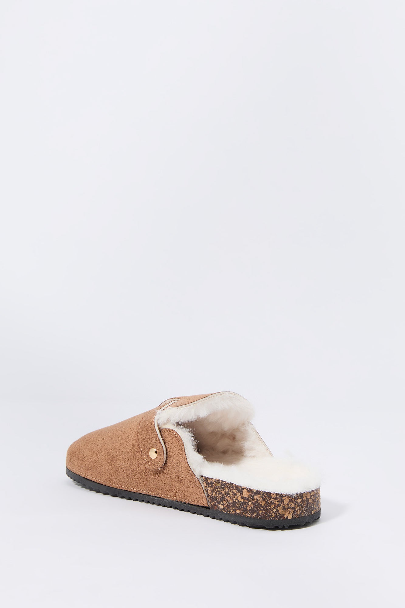 Girls Faux Fur Lined Clog Slipper