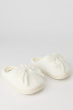 Girls 3D Bow Faux Fur Slipper