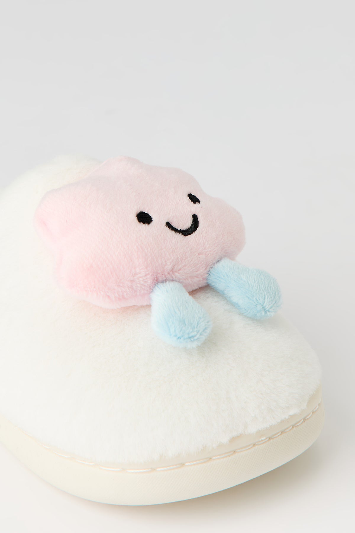 Vue alternative 3. Pantoufles en similifourrure Nuage 3D pour fille