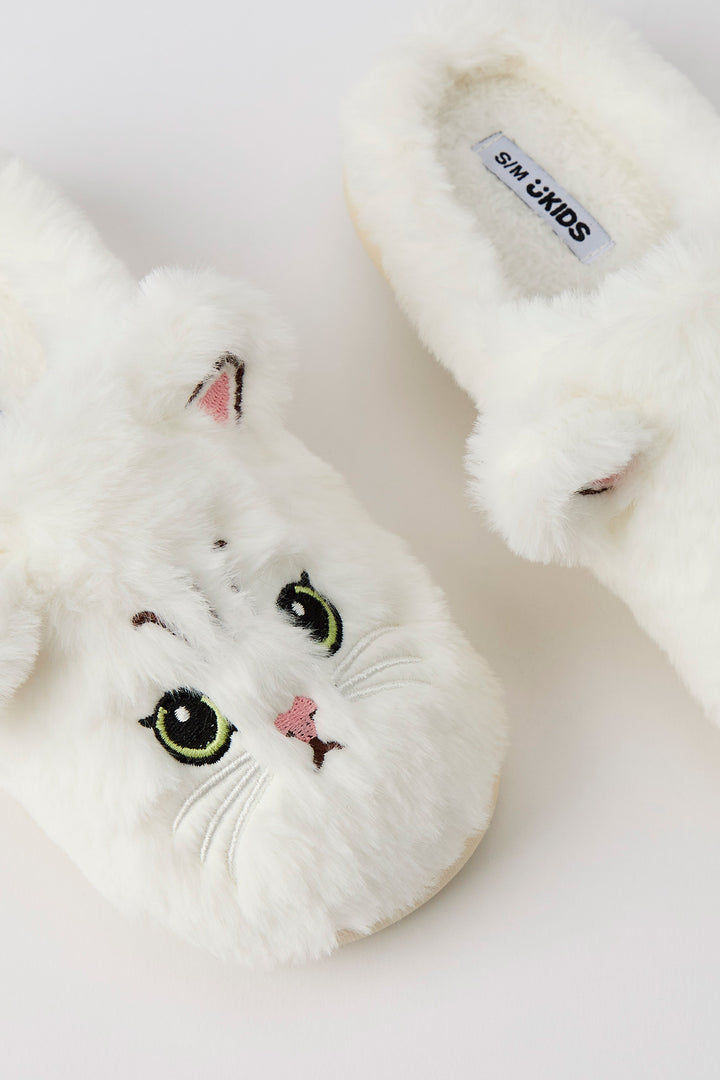 Girls 3D Cat Slippers
