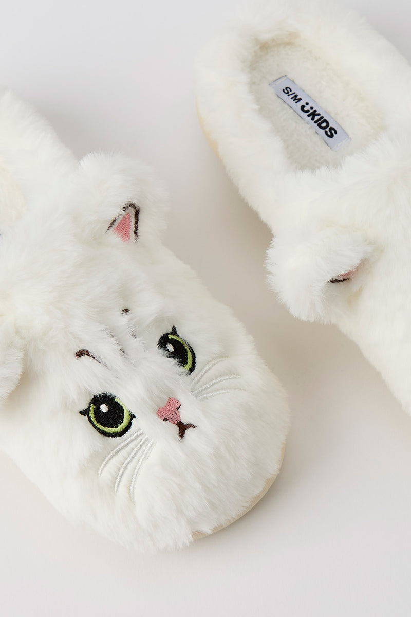 Girls 3D Cat Slippers