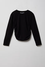 Girls Cinched Long Sleeve Top