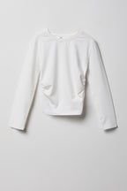 Girls Cinched Long Sleeve Top