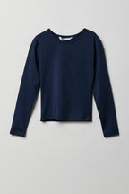 Girls Ribbed Long Sleeve Top