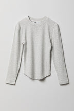 Girls Ribbed Long Sleeve Top