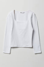 Girls Contour Square Neck Top