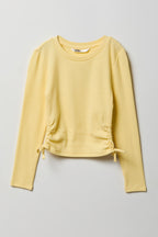 Girls Ribbed Side Cinched Top