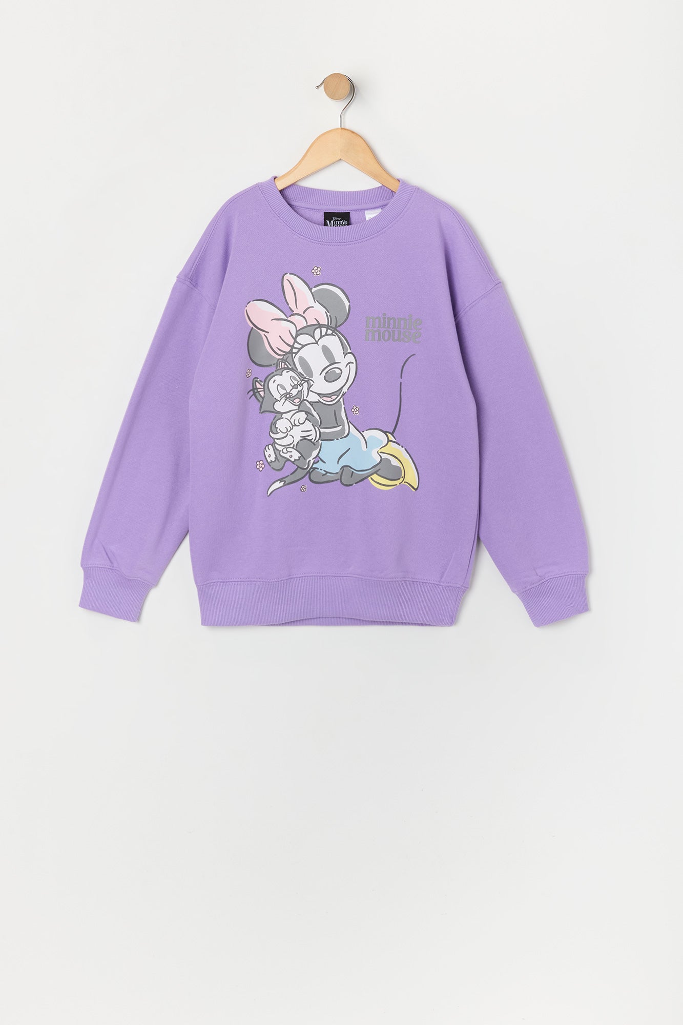 Girls Minnie and Kitty Graphic Fleece Sweatshirt