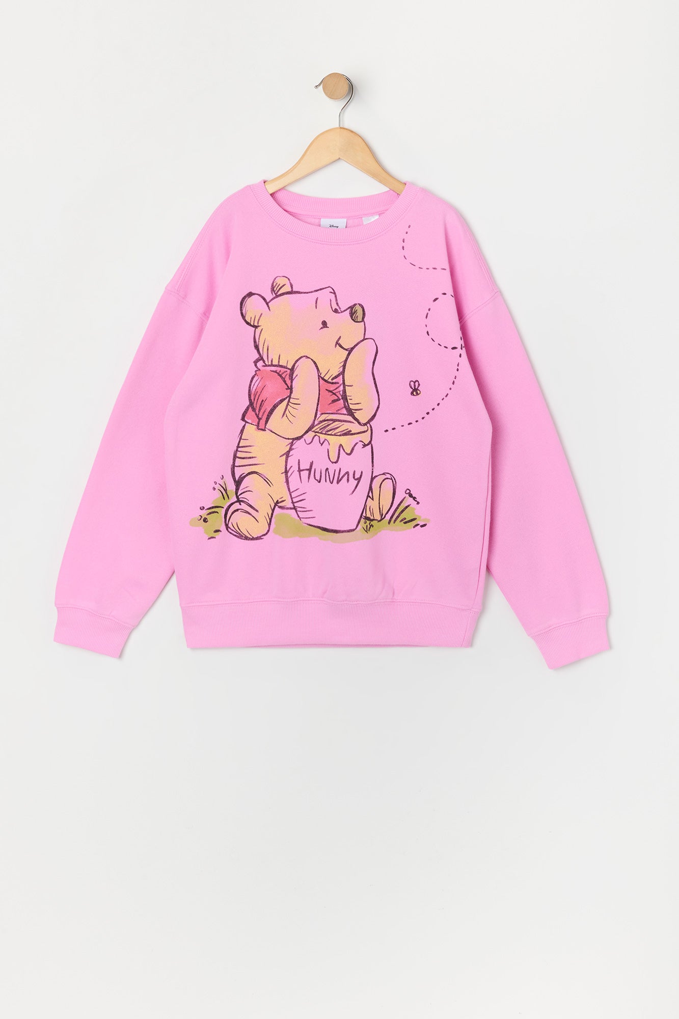 Girls Pooh Bear Graphic Fleece Sweatshirt