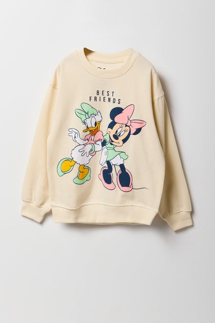 Girls Daisy & Minnie Graphic Fleece Sweatshirt