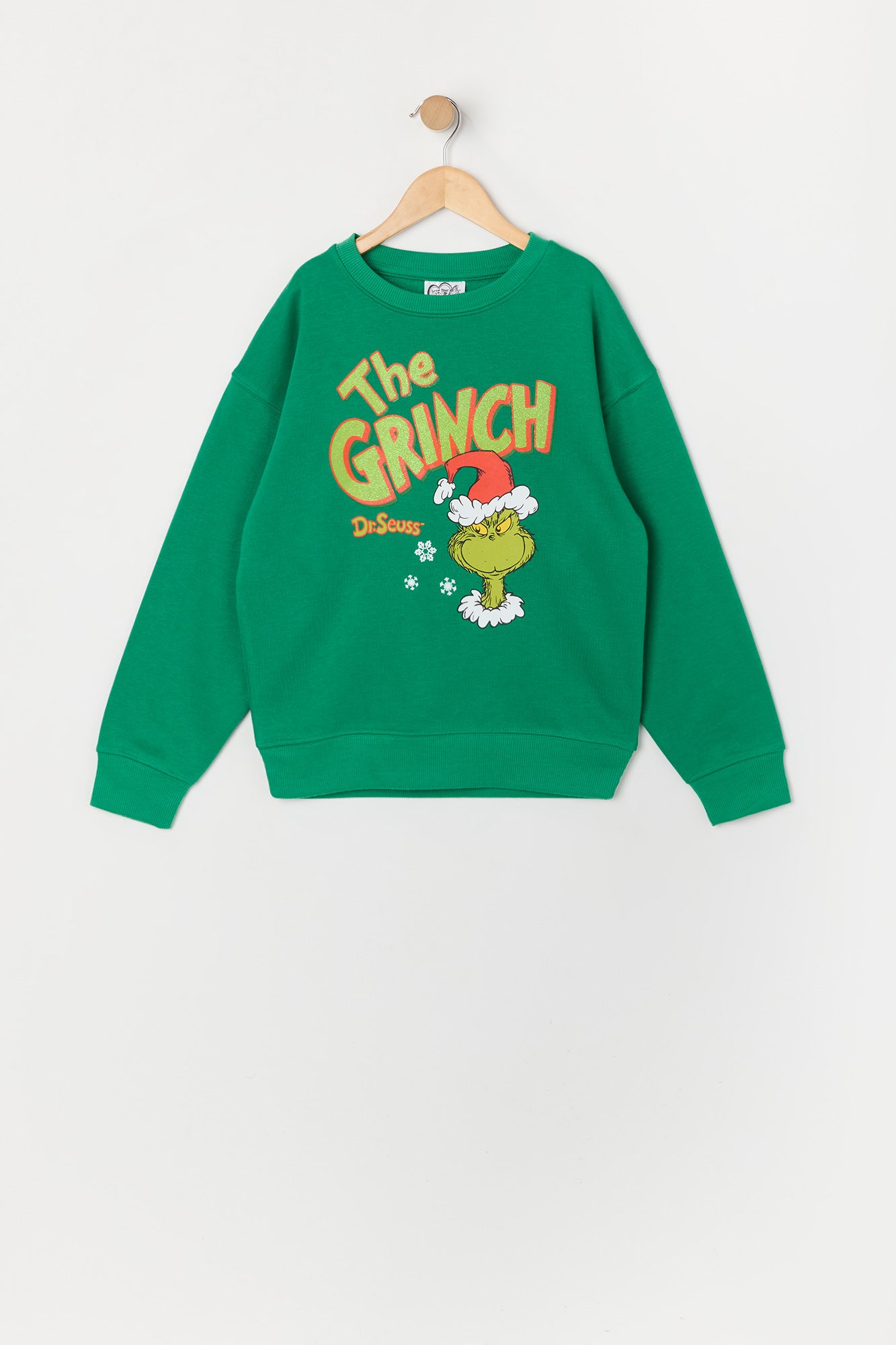 Girls The Grinch Graphic Fleece Sweatshirt