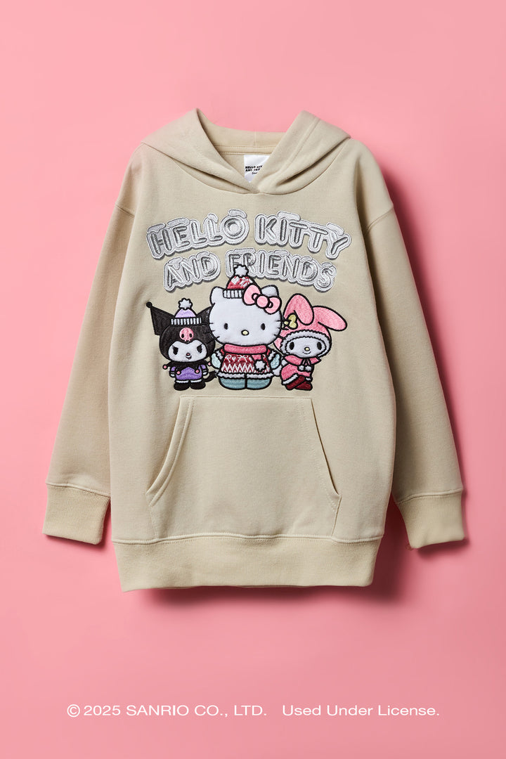 Hello Kitty® and Friends Girls Chenille Embroidered Fleece Hoodie
