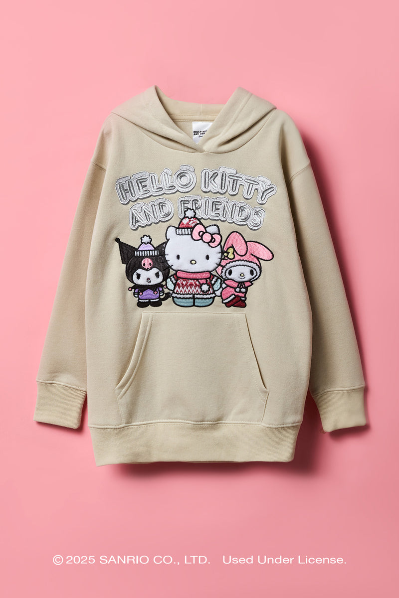 Hello Kitty® and Friends Girls Chenille Embroidered Fleece Hoodie