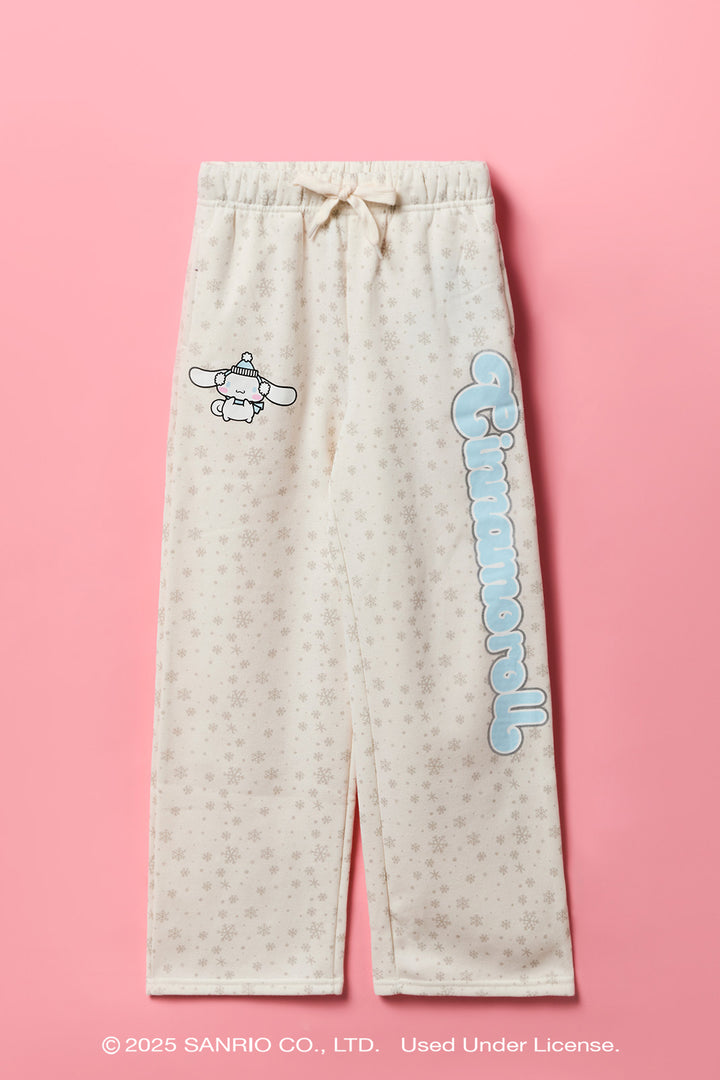 Cinnamoroll™ Girls Graphic Wide Leg Fleece Sweatpant