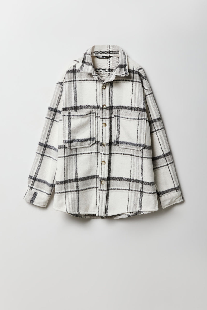 Boys Plaid Shacket