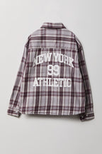 Boys Graphic Plaid Flannel Button-Up Top