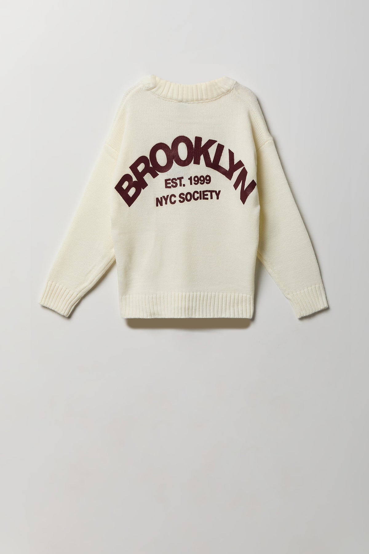 Alt View 2. Boys City Graphic Boxy Sweater - Off White