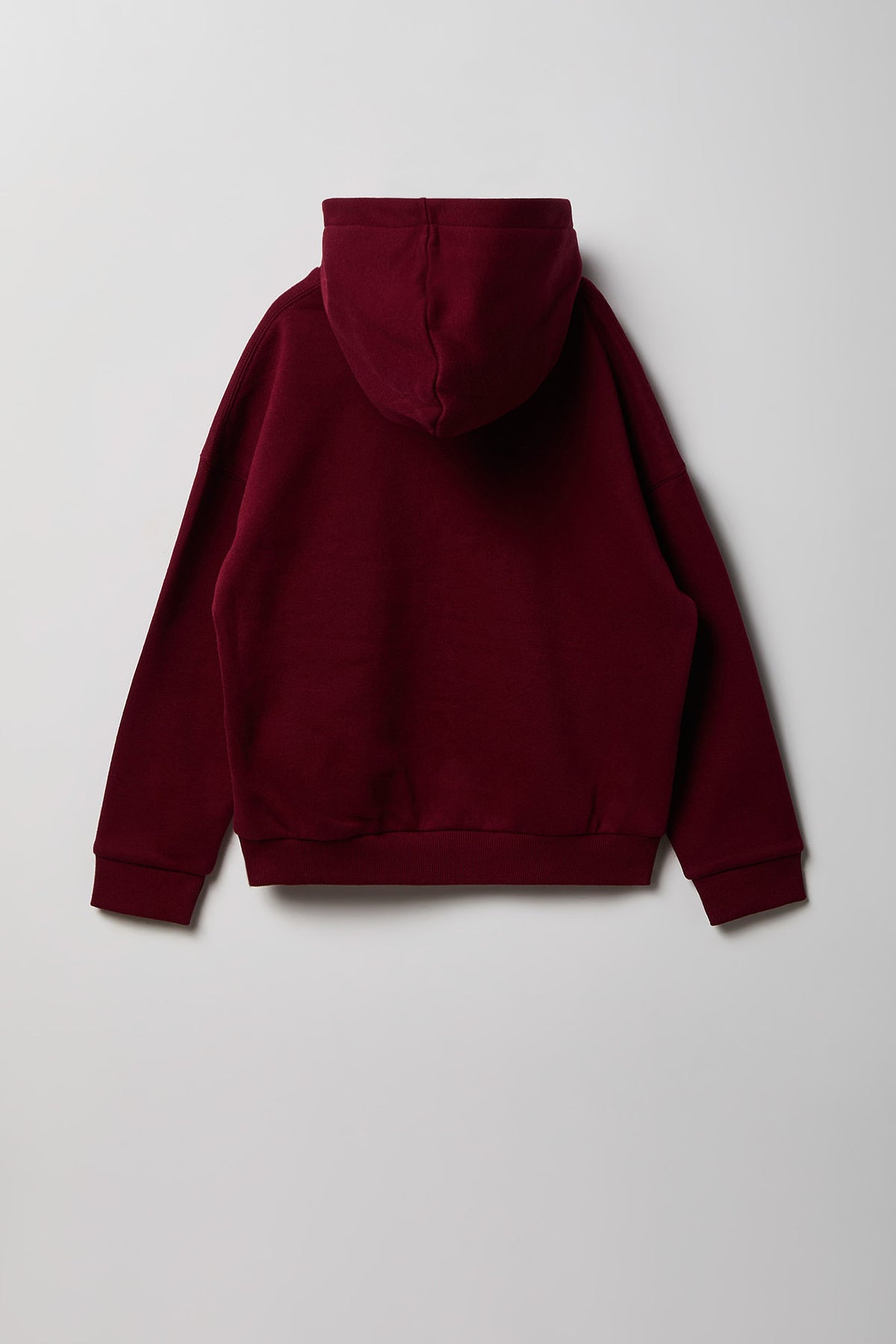 Alt View 2. Kids Premium Heavyweight Fleece Boxy Hoodie - Burgundy