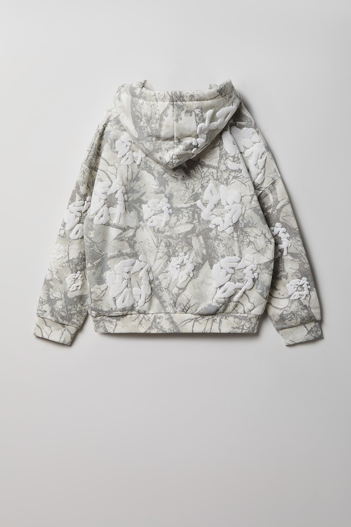 Alt View 2. Kids Fleece Puffed Graphic Hoodie - Camouflage