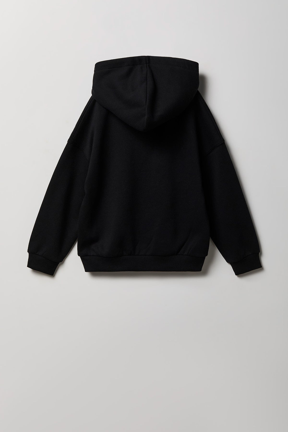 Alt View 2. Kids Print Fleece Hoodie - Black