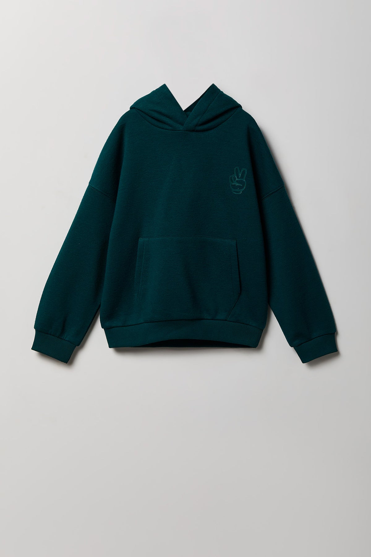 Kids Print Fleece Hoodie - Green