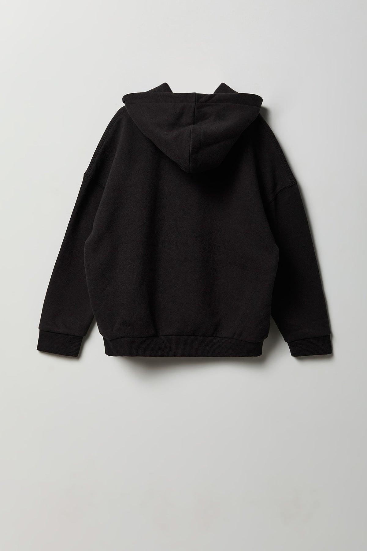 Alt View 2. Kids Fleece Hoodie - Charcoal