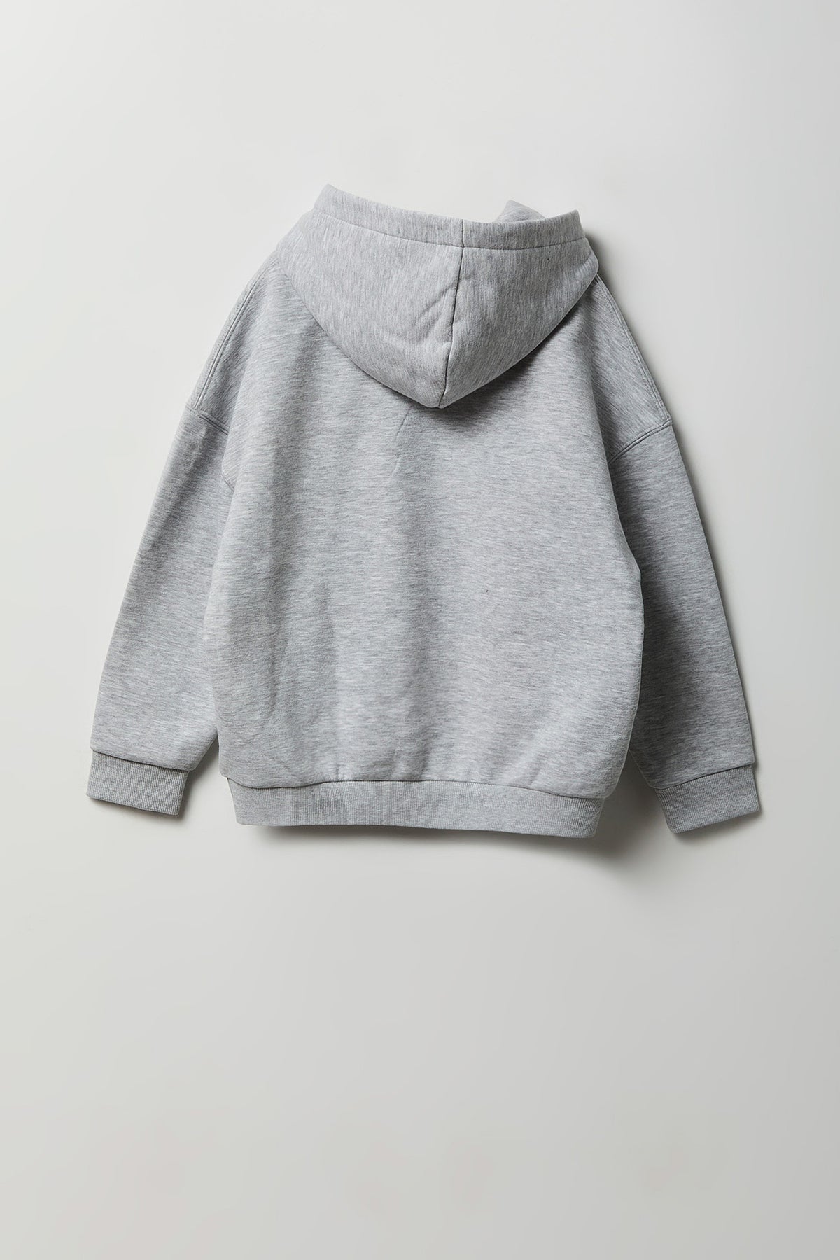 Alt View 2. Kids Fleece Hoodie - Heather Grey