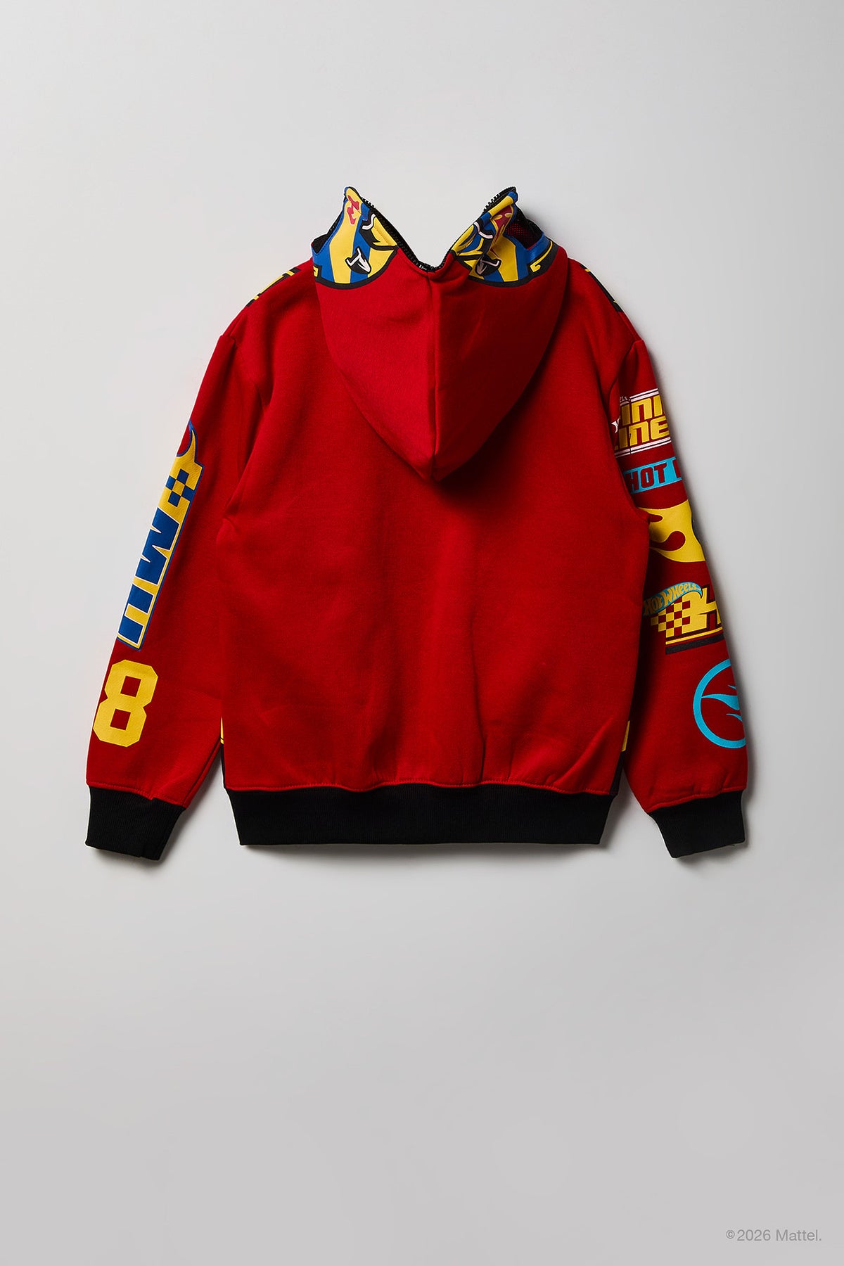 Alt View 3. Hot Wheels™ Boys Printed Full-Zip Hoodie - Red