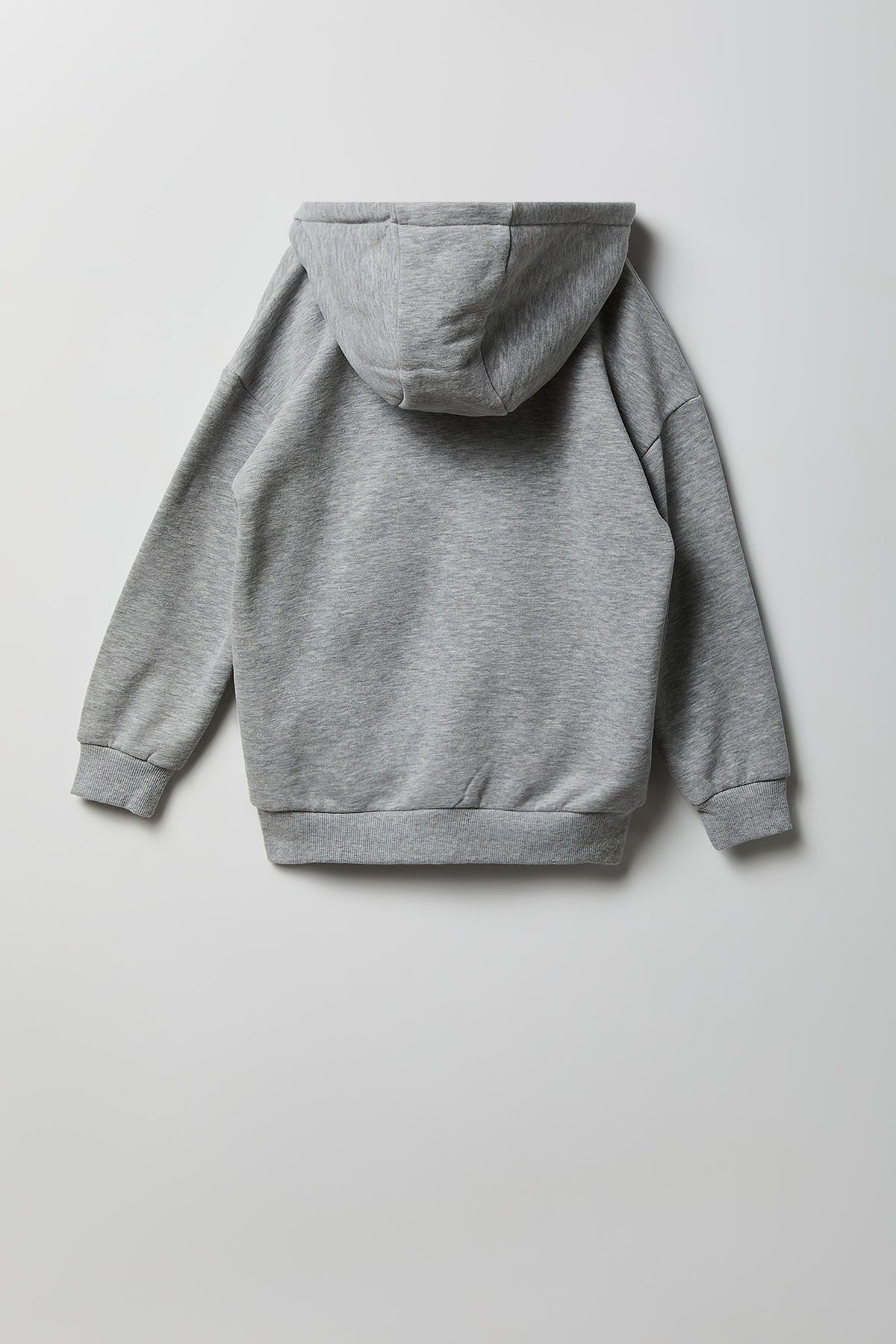 Alt View 2. Kids Luxe Fleece Zip-Up Hoodie - Heather Grey