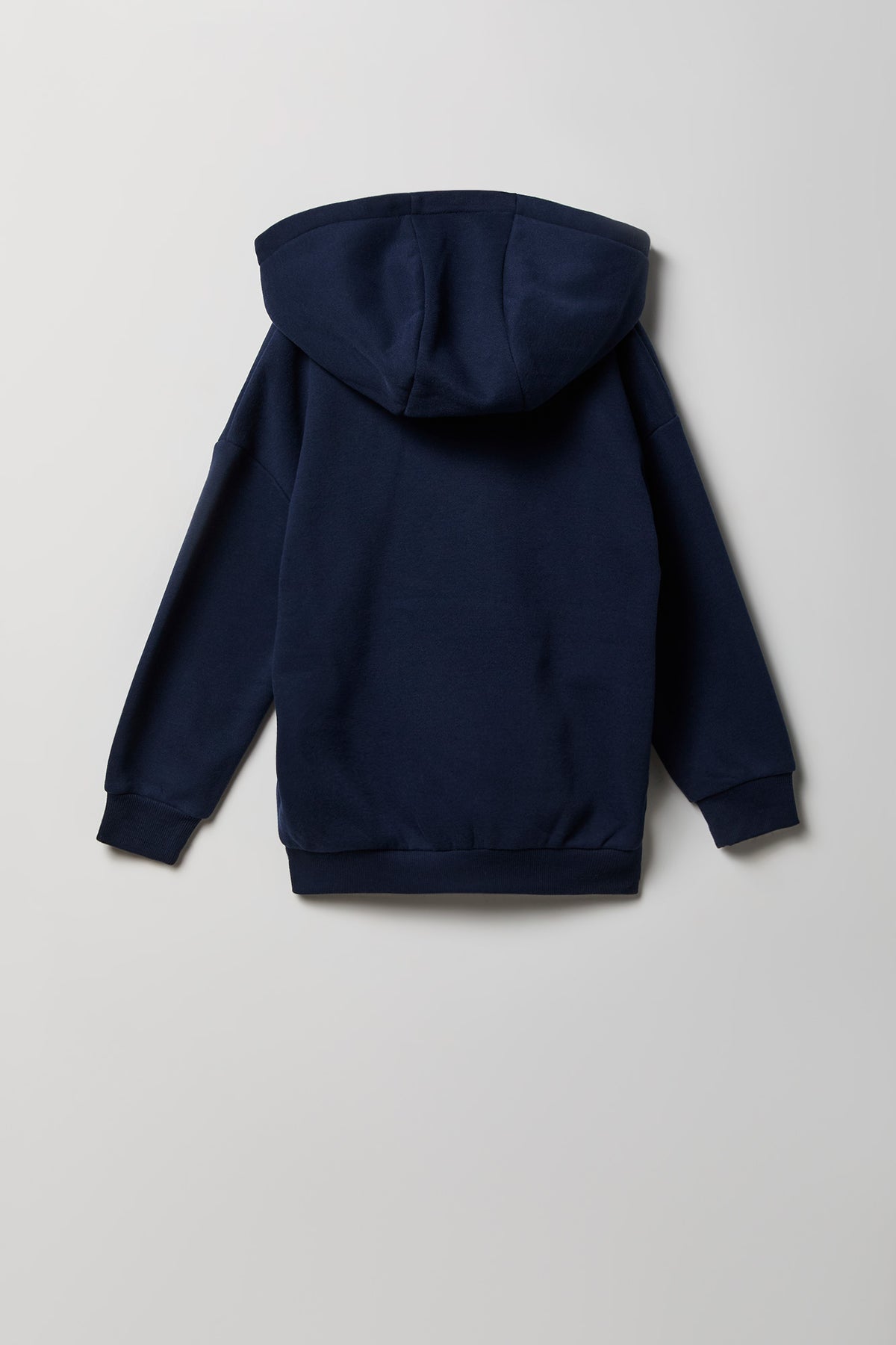 Alt View 2. Kids Luxe Fleece Zip-Up Hoodie - Navy