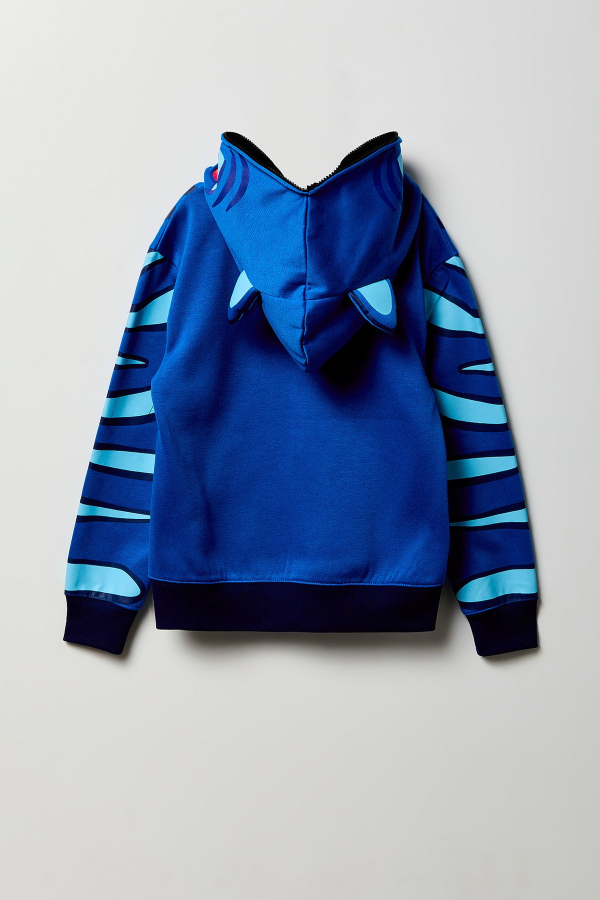 Alt View 3. Kids Cat Peeper Hoodie - Blue
