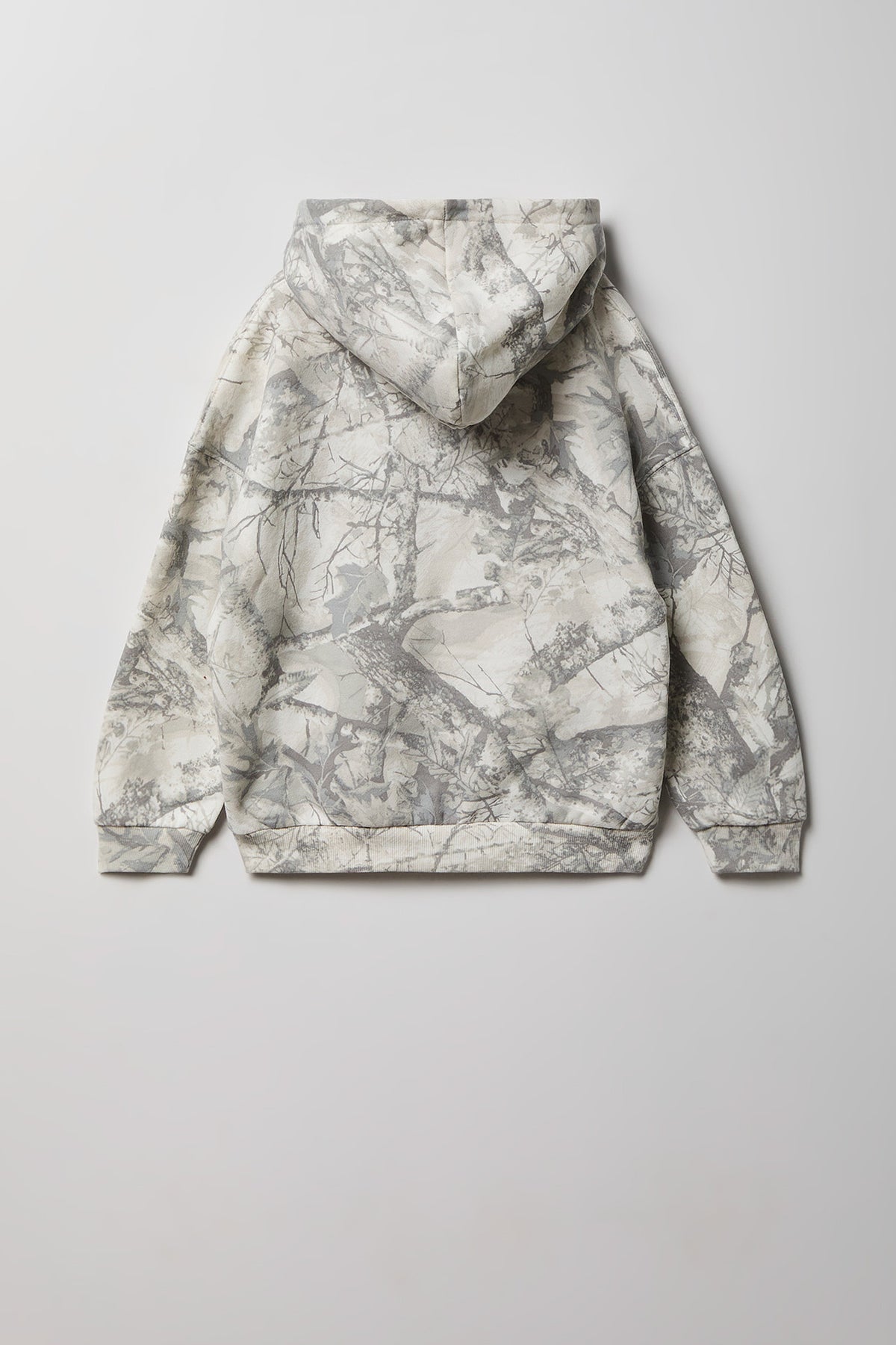 Alt View 2. Kids Fleece Embroidered Hoodie - Camouflage