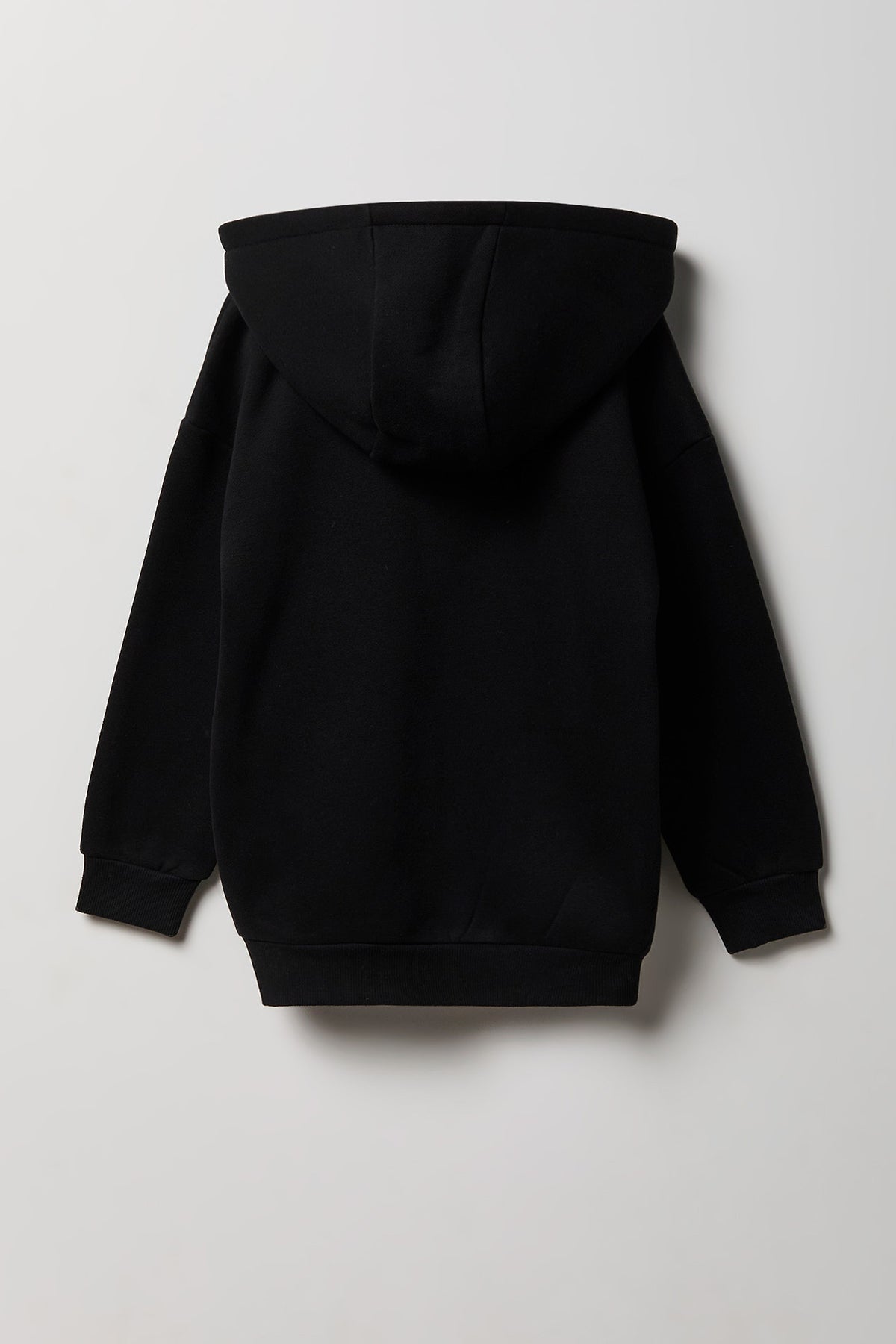 Alt View 2. Kids Zip-Up Fleece Hoodie - Black