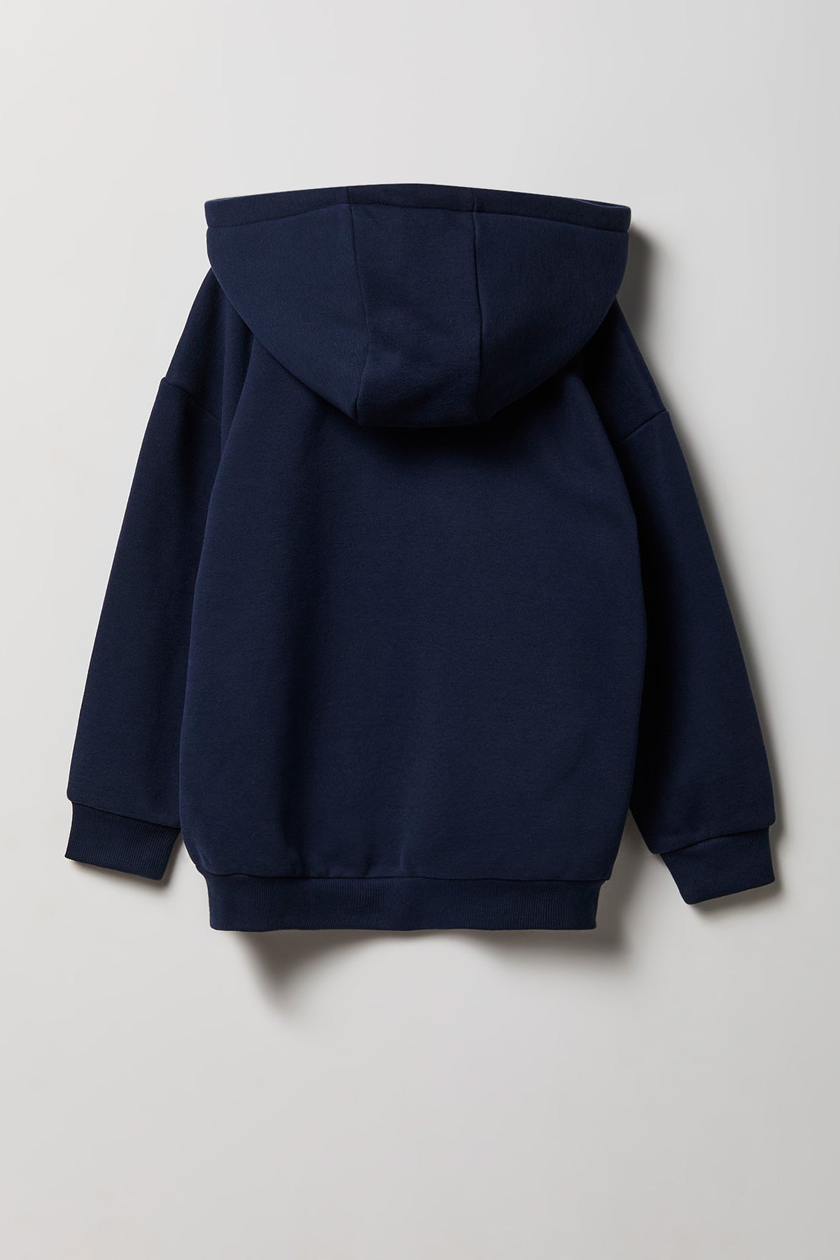 Alt View 2. Kids Zip-Up Fleece Hoodie - Navy